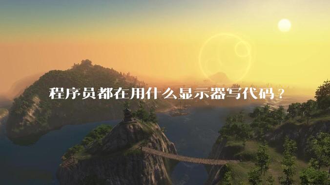 程序员都在用什么显示器写代码?